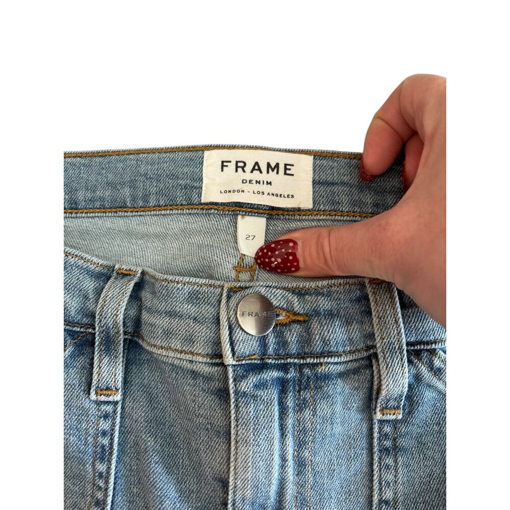 FRAME DENIM LE RUCHE CROP RUCHED JEANS NWOT SIZE 27 - Picture 7 of 8